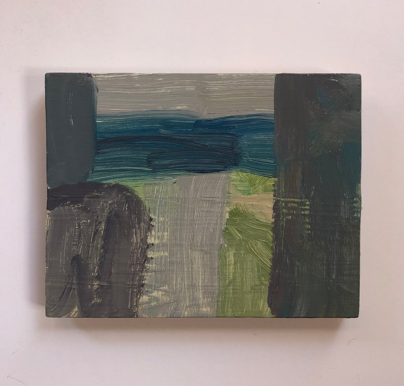 "First Light", 2019, Oil on Wood, 7 x 9 inches